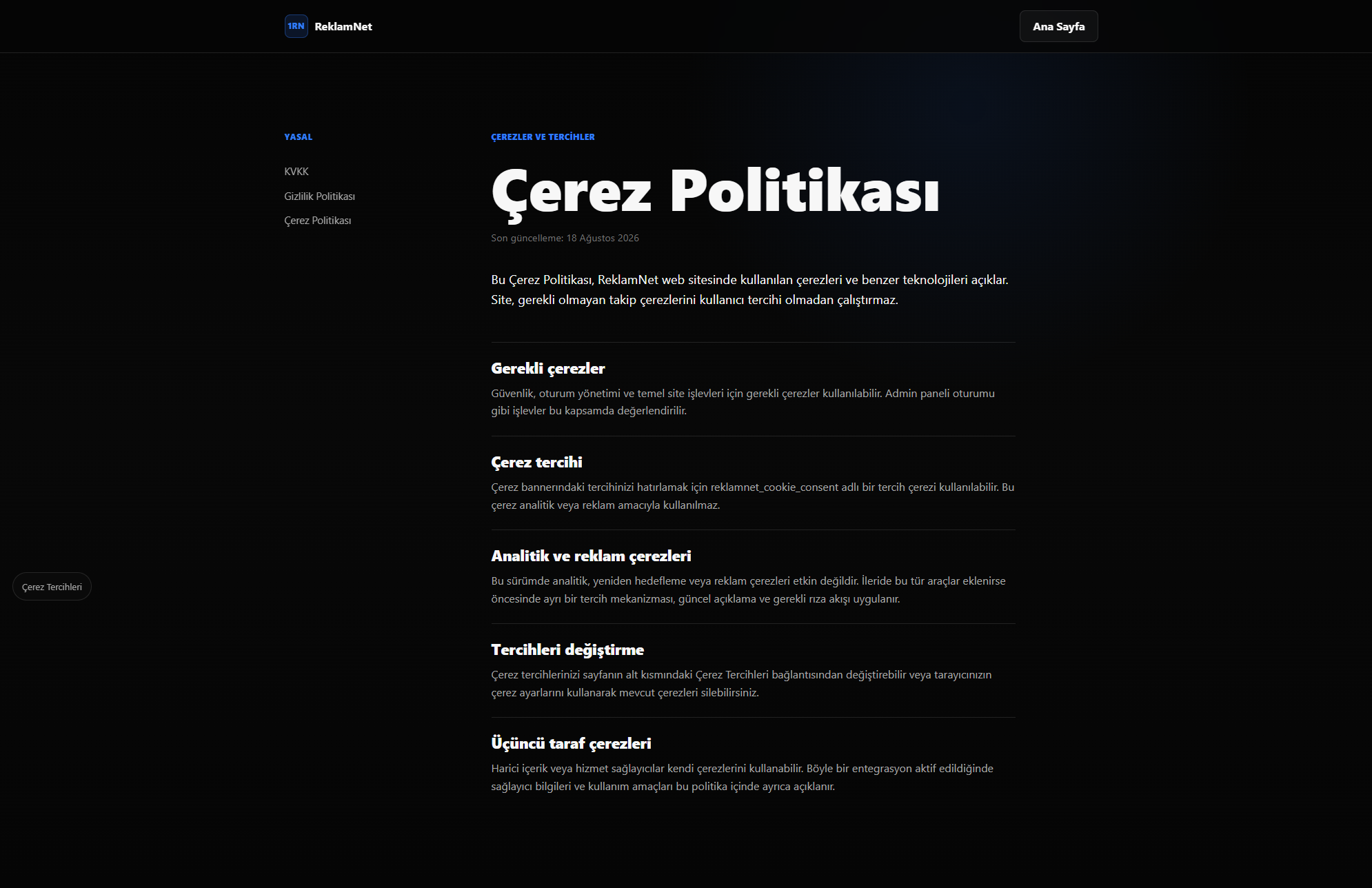 ReklamNet - Dijital Reklam & Medya Ajansı Web Sitesi detay
